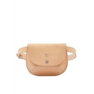 NEW IL BISONTE women's leather belt bag in natural